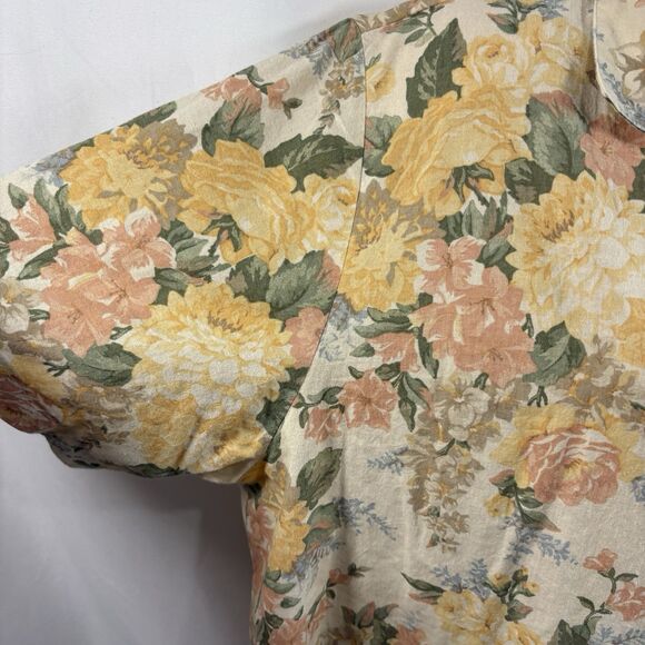Vtg Alfred Dunner 18 Floral Button-Up Shirt Women's Boho Cottagecore Grandmacore - Picture 6 of 16